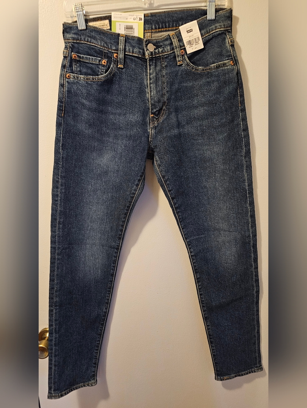 Levi's Premium 512 Jeans Men's Size 29x30 Blue Denim Slim Taper Big‎ E NWT